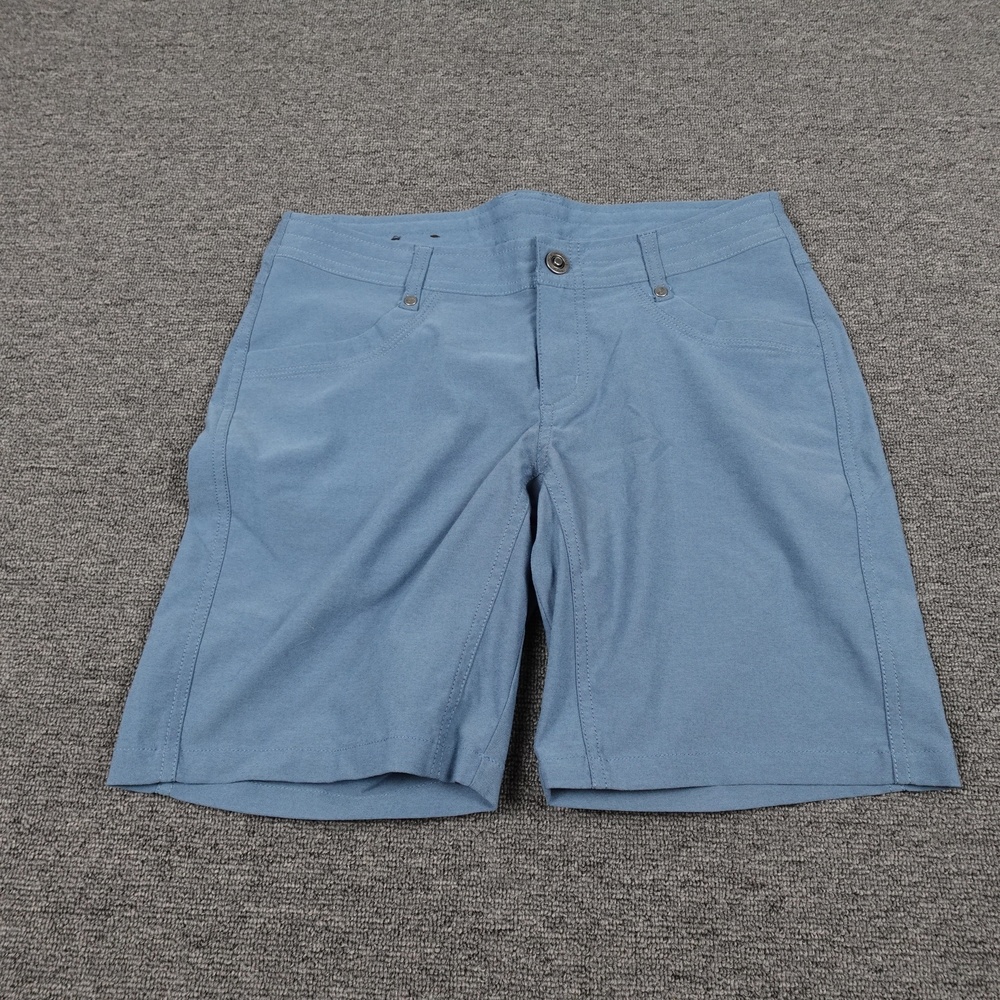 Kuhl Trekr Shorts Womens 4 Blue Hiking Travel 8 In Inseam Stretch Style 6263